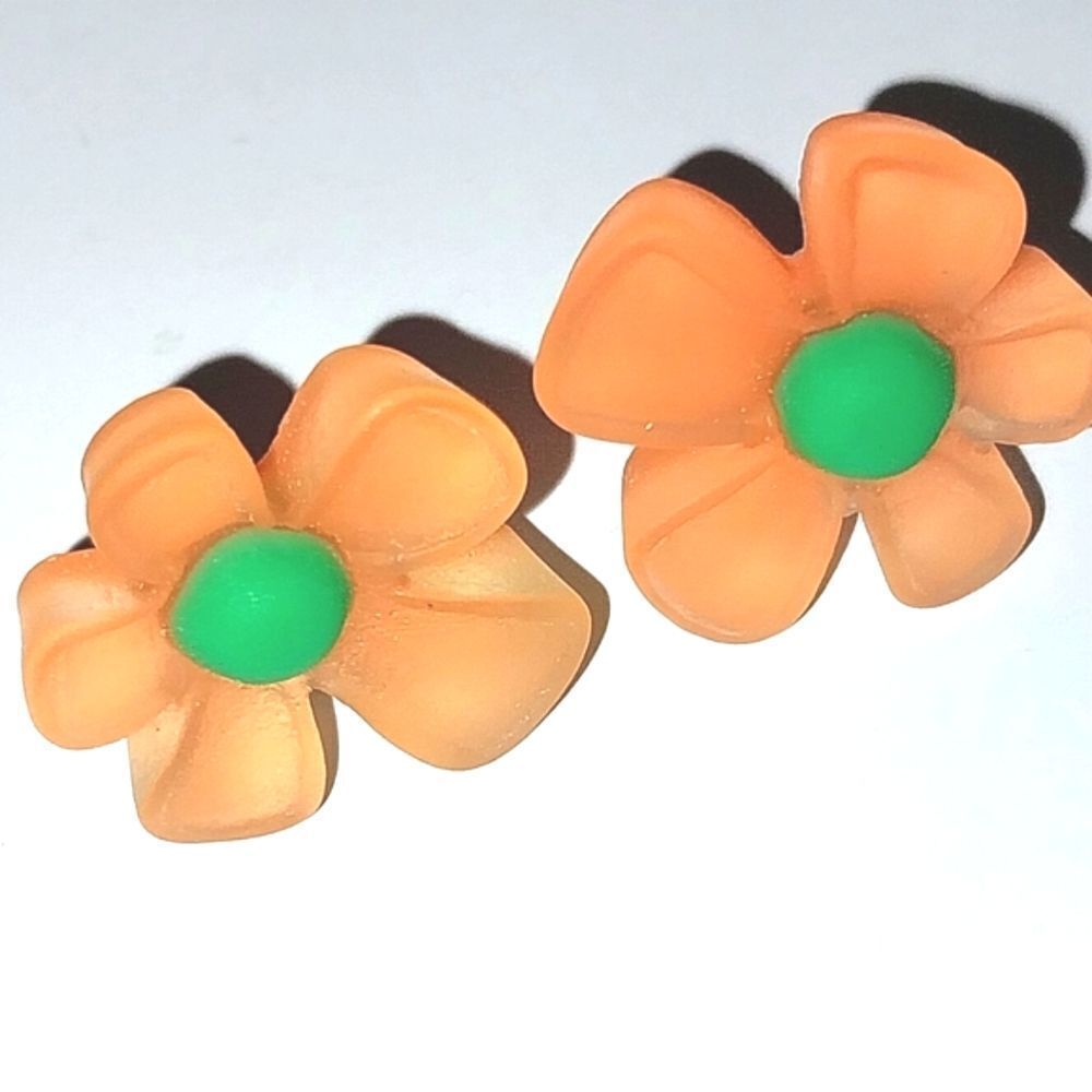 Super cute candy color floral fashion earrings